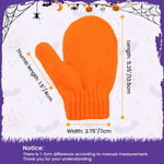 Toddler Mittens Kids Soft Knitted Gloves Warm Toddler Winter Mittens Thick Cold Protection Gloves for Baby Boys Girls White