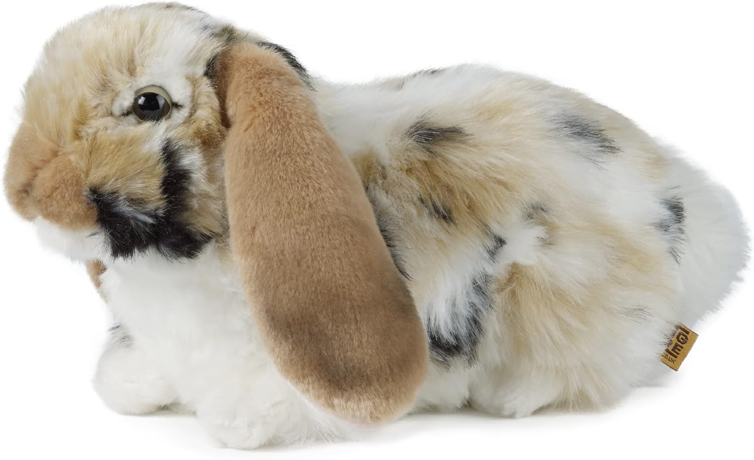 Living Nature Brown Dutch Lop Eared Rabbit Stuffed Animal | Fluffy Rabbit Animal | Soft Toy for Kids | 10 inches