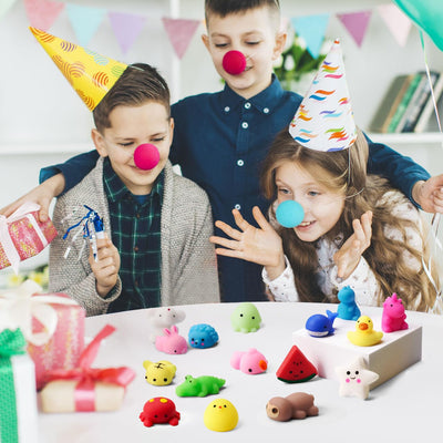 JOYIN Mochi Squishy Toy Set, 50 Pack Kawaii Squishies Party Favors for Kids, Stress Relief Fidget Toys, Birthday Gifts, Goodie Bag, Classroom Prizes