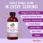 USDA Organic Nighttime Gripe Water for Babies by MaryRuth's | Herbal Blend for Little Tummies | Baby Essentials | Ages 0+ | Ginger Root | Lemon Balm | Fennel Seed | Vegan | 4 oz | 30-60 Servings