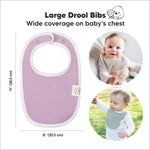 8-Pack Organic Baby Bibs for Boys, Girls - Soft Cotton Drooling and Teething Baby Bibs, Baby Girl Bibs, Baby Boy Bibs, Baby Drool Bibs for Baby Girl, Boy, Newborn Infant Bibs (Muted Pastel)