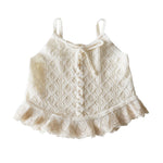 HOOLCHEAN Baby Girls Summer Thin Knit Wide Camisole Shirt Toddler Swing Top (White, 73: 6-12 Months)