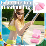 Soulchen 2 Pcs Swimming Nose Plugs Silicone Waterproof Painless Swim Nose Clip with Storage Box for Adults Kids Men Women Beginners(Kids,Pink)