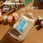 Terra Bamboo Baby Wipes: Pure Water Wipes, 99.7% Pure New Zealand Water, 100% Biodegradable Bamboo Fiber, 0% Plastic, Unscented Baby Wipes for Sensitive Skin, 1 Pack of 70 Wipes