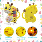 Baby Music Toys 12-18 Months, Animal Baby Piano Musical Light Infant Toys Toddlers Early Education Birthday Gift for 1 2 Year Old Girls Boys (Giraffe)