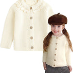 Simplee kids Baby Cardigan Cable Knit Toddler Cardigan Long Sleeve Fall Winter Open Front Knit Sweaters
