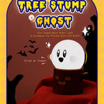 WANIDEA Cute Ghost Night Light, Warm Light Rechargeable Stepless Dimming Night Lights for Bedroom, Cute Little Buddy Ghost Anime Gifts, Funny Kids Room Decor for Teen Girls