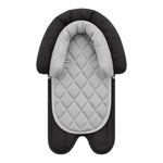Pro Goleem Car Seat Head Support Infant, Soft Infant Car Seat Insert, 2 in 1 Carseat Head Support for Newborn, Perfect for Car Seat, Stroller, Swing, Bouncer, Gray and Black