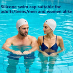 Large Swimming Cap Durable Silicone Waterproof Swimming Cap Ideal for Long Hair and Thick Braids Keeps Hair Dry While Swimming