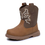 Ahannie Toddler Cowboy Boots Boys Girls Western Boots with Hook Loop