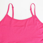 GINKANA Maternity Dresses Spaghetti Strap Maternity Cami Dress Summer Sleeveless Women's Maternity Dress Casual for Baby Shower,Hot Pink,M
