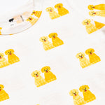 MONICA + ANDY Baby Organic Short Sleeve Crewneck Tee, Puppy BFFs, 18-24m