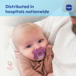 MAM Comfort Baby Pacifiers 0-3 Months Newborns, Lightweight One-Piece Full Silicone Binky, BPA-Free Nipple, Easy to Clean Pacifier, Best for Breastfed Babies, 2 Count, Sterilizer Case, Made in Europe