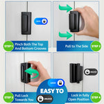 Dwell+Good Door Locks (2-Pack) - Easy To Install Aluminum Home Security Door Locks for Front Door - Child Proof Door Lock for Kids Safety - Withstand 800 lb of Force & Tamper Proof Top Door Lock Latch