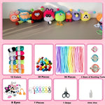 Pom Poms Maker Crafts Kit ,DIY Keychain Making Craft,Create Your Own Keychain for Adult