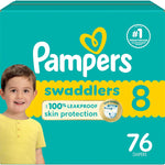 Pampers Baby Diapers - Swaddlers - Size 1, 198 Count, Ultra Absorbent Disposable Infant Diaper