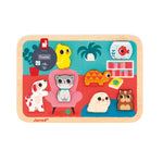 Janod Pets Chunky Puzzle - 7 Pieces - Ages 18 Months - 3 Years - J07122