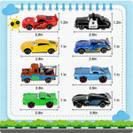 1/55 Scale Diecast Race Cars for Kids - Action Alloy Vehicle Set with Cool Design, Birthday
