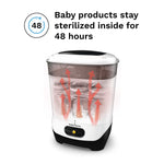 Baby Brezza 4 in 1 Baby Bottle Sterilizer Machine – Largest Capacity Electric Steam Sterilization – Pacifiers, Breast Pump Parts + Universal Sterilizing for All Bottles: Plastic, Glass, Large, Small