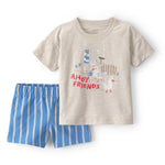 Carter's Boy 2-Piece Short Set, Brown, 2T