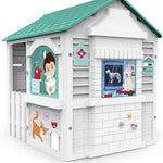 Veterinary Play House Outdoor Playset for Kids Veterinarian Indoor Playset for Pretend Play Outdoor Kids Play Set Vet