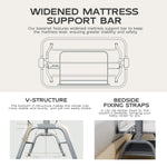 BabyBond Baby Bassinet, 3 in 1 Bassinet Bedside Sleeper with Washable Soft Mattress and Sheet, 6 Height Adjustable Bedside Crib, 4-Sided Mesh Bedside Bassinet for Baby