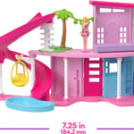 Barbie Mini Land DreamHouse & 3 Playsets with 4 1.5-Inch Dolls, Doll House Furniture & Accessories, Includes Pet Boutique, Hair Salon, & Supermarket