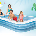 INTEX 58484EP Swim Center Inflatable Family Pool: 277 Gallon Capacity – 120" x 72" x 22" – Blue