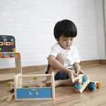 PlanToys® Construction Set Wooden Montessori Building and Engineering Toy | Fine Motor, Creativity and Early STEM Skill Development | Eco Friendly Educational Open Ended Play Kit