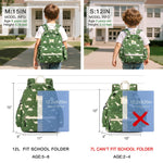 STEAMEDBUN Corduroy Kids Backpack for Boys and Girls 5-8: Boys Backpack for Elementary Kindergarten - 15 inch Cute Backpacks for Kids - Dinosaur