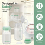 6PCS Breastmilk Storage Bottle for Momcozy Breast Milk Cooler 22oz, Wide-Neck Baby Bottles for Pumping Fit Spectra Flange, Spectra Collection Bottles for Fridge, Breastfeeding Essential, 10 oz