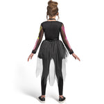 Spooktacular Creations Funky Skeleton Tutu Dress for Girls, Punky Bones Colorful Skeleton Costume for Halloween Dress Party-M