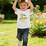 Haloumoning Toddler Baby Boy Short Sleeve Graphic T-Shirts Kids Dinos,Animals,Beach Summer Crew Neck Tee Tops 9M-8Y