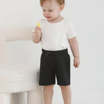 Ruisita 3 Pack Unisex Baby Toddler Cotton Shorts with Drawstring Baby Pull-on Soild Shorts Soft Clothes for Summer Daily