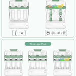 Momcozy 3 Layers Large Bottle Sterilizer and Dryer, Fast Sterilize and Dry, Universal Bottle Sterilizer for All Bottles & Breast Pump Accessories, Touch Screen & Auto-Off Bottle Sanitizer