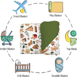 Mink Baby Boy Girl Blankets Christmas Gingerbread Man Cookie, Xmas Holly Berry Soft Double Layer Dotted Backing Receiving Swaddle, Newborn Infant Toddler Nursery Crib Bedding Shower Gift 30x40