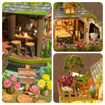 RHZN Miniature House Kit, Dollhouse Kit, Miniature Kit, DIY Mini House Building Kit for Adult Teen, Forest Adventure