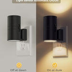 L LOHAS LED Night Light Plug in, Modern Night Lights Plug into Wall, Dusk to Dawn Sensor, Soft White 3000K, 0-100LM Adjustable Brightness, Dimmable Night Lights for Hallway Bedroom Stairway, 2 Pack