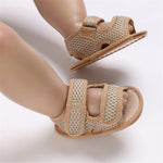 RVROVIC Baby Boys Girls Sandals Premium Infant Summer Outdoor Shoes PU Lightweight Soft Anti-Slip Sole Toddler Prewalker(6-12 Months Infant,A1-Khaki)