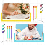 Zonon 48 Pieces Golf Pencils Mini Half Pencils with Eraser Short with Erasers Bulk Small for Kids HB Wedding Bridal School Office Writing Drawing Pocket(Pink, Yellow, Purple, Blue, White, Green)