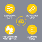 Medela Breast Milk Collection and Storage Bottles, BPA Free, 6 Pack, 5 Ounces, Compatible with Medela Breast Pumps