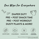 The Honest Company Clean Conscious Unscented Wipes | Over 99% Water, Compostable, Plant-Based, Baby Wipes | Hypoallergenic for Sensitive Skin, EWG Verified | Balance Blues, 60 Count
