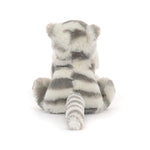 Jellycat Bashful Snow Tiger Soother Stuffed Animal, 13.5 inches- Security Blanket & Lovey for Babies - Baby Gift