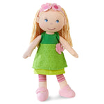 HABA 12" Soft Doll Mali with Blonde Hair and Blue Eyes, Soft Toddler Baby Dolls with Embroidered Face, Machine Washable Toddler Girl Toys for 18 Months and up