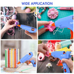 Assark 30W Mini Hot Glue Gun Kit with 30 Glue Sticks, Fast Preheating Hot Melt, High Temp for School Crafts DIY Arts and Quick Home Repairs, Blue