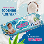 MED PRIDE Large Unscented Baby Wipes 80 Ct, XL Wipes with Aloe Vera & Vitamin E, Paraben-Free, 9.5'' X 9.5'', 3 Packs (240 Wipes Total)