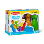 Melissa & Doug K’s Kids Bowling Friends Set, Soft Animal-Themed Pins & Ball with Carry Case, Travel-Friendly Bowling Game Sports Toy, Indoor & Outdoor Toddler Toys for Kids Ages 2+