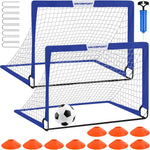 Kids Soccer Goals for Backyard Set - 2 of 4' x 3' Portable Soccer Goal Training Equipment, Pop Up Toddler Soccer Net with Soccer Ball, Soccer Set for Kids and Youth Outdoor Games, Sports, Play