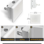 JandCase Night Lights Plug into Wall 2 Pack, Plug in Night Light with Dusk-to-Dawn Light Sensor, 3000K Soft White 0.3W, LED Nightlight for Bathroom, Adult, Hallway