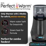 Baby Brezza Smart Baby Bottle Warmer, Breastmilk Warmer + Defroster – Free App - Different Temperatures for Breastmilk + Formula - Universal Fit for All Bottles + Milk Bags - Calentador de Biberones